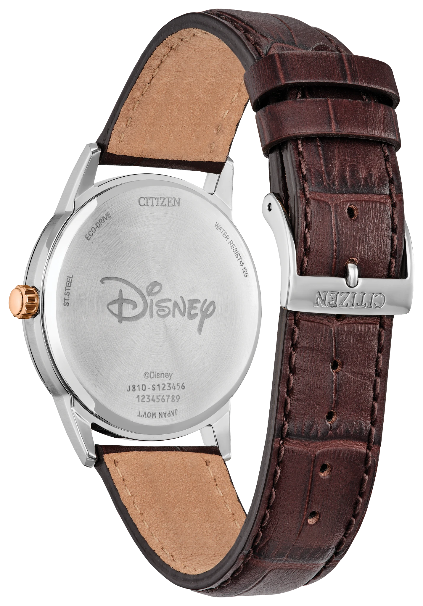 Steamboat Willie 1928 Silver-Tone Dial Leather Strap AW1788-07W